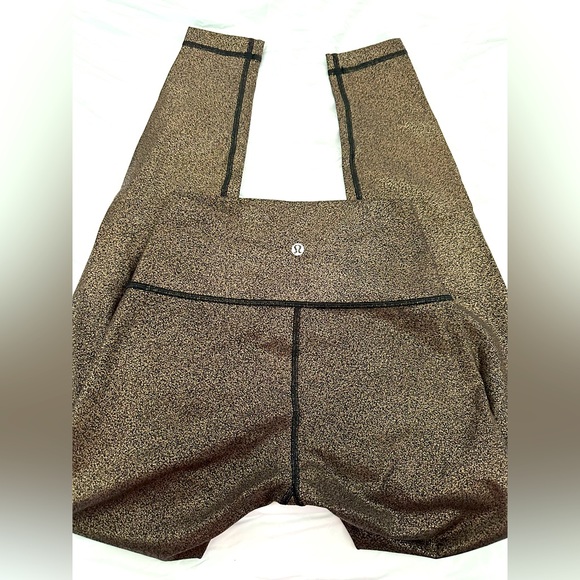 •LULULEMON-Metallic Leggings/4 - Picture 3 of 5